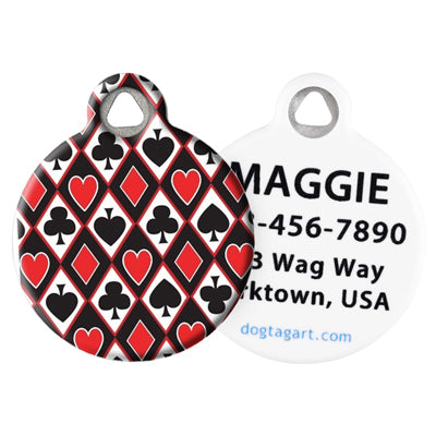 Front and Back of Dog Tag Art Pet ID Tag