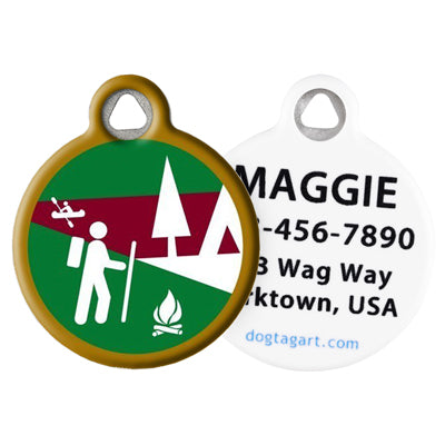 Front and Back of Dog Tag Art Pet ID Tag
