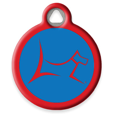 Pet ID Tag from LupinePet by Dog Tag Art - Newport Blue Design