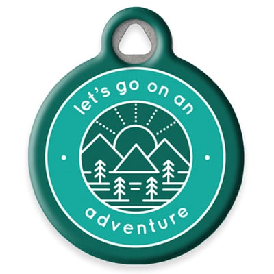 Pet ID Tag from LupinePet by Dog Tag Art - Adventure Badge Design