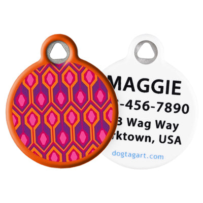 Front and Back of Dog Tag Art Pet ID Tag