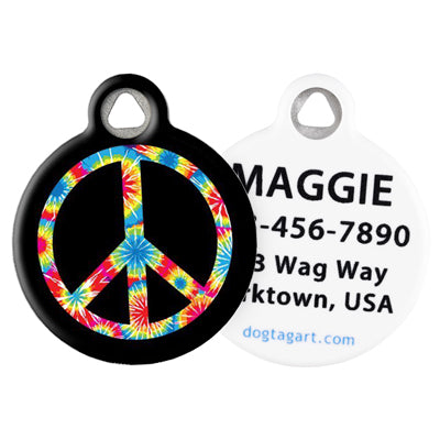 Front and Back of Dog Tag Art Pet ID Tag