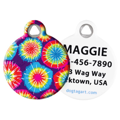 Front and Back of Dog Tag Art Pet ID Tag