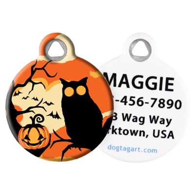 Front and Back of Dog Tag Art Pet ID Tag
