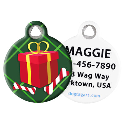 Front and Back of Dog Tag Art Pet ID Tag
