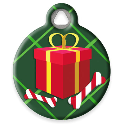 Pet ID Tag from LupinePet by Dog Tag Art - Santa's Treats Design
