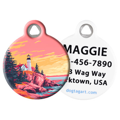 
                    
                      LupinePet Acadia Pet ID Tag by Dog Tag Art - front and back
                    
                  