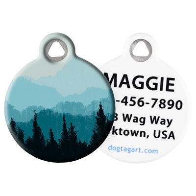 
                    
                      LupinePet Blue Ridge Mountains Pet ID Tag by Dog Tag Art - front and back
                    
                  