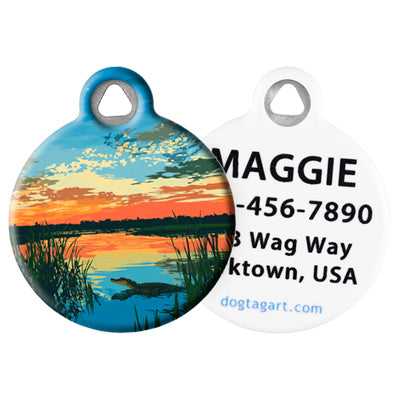 
                    
                      LupinePet Everglades Pet ID Tag by Dog Tag Art - front and back
                    
                  