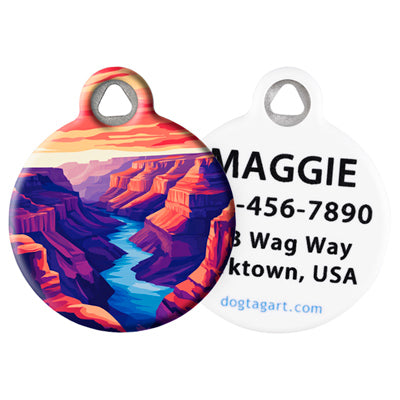 
                    
                      LupinePet Grand Canyon Pet ID Tag by Dog Tag Art - front and back
                    
                  