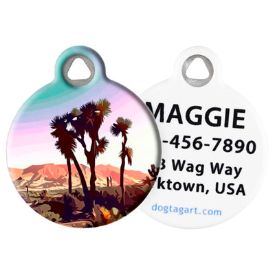 
                    
                      LupinePet Joshua Tree Pet ID Tag by Dog Tag Art - front and back
                    
                  