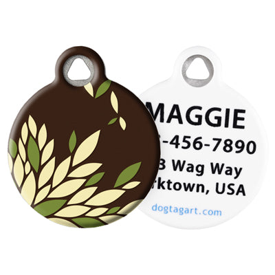 Front and Back of Dog Tag Art Pet ID Tag