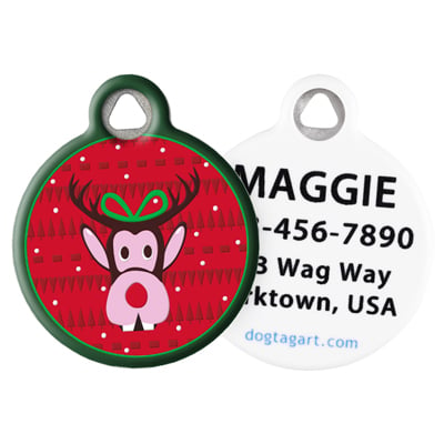 Front and Back of Dog Tag Art Pet ID Tag
