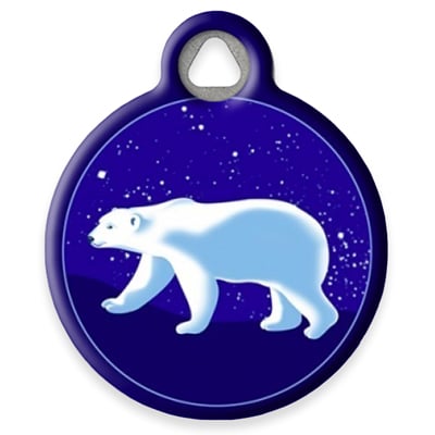 Pet ID Tag from LupinePet by Dog Tag Art - Polar Paws Design