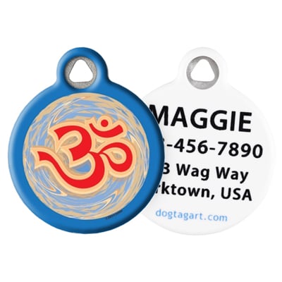 Front and Back of Dog Tag Art Pet ID Tag