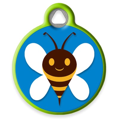 Pet ID Tag from LupinePet by Dog Tag Art - Bees Design
