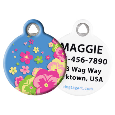Front and Back of Dog Tag Art Pet ID Tag