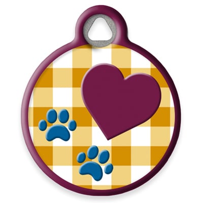 Pet ID Tag from LupinePet by Dog Tag Art - Country Paws Design
