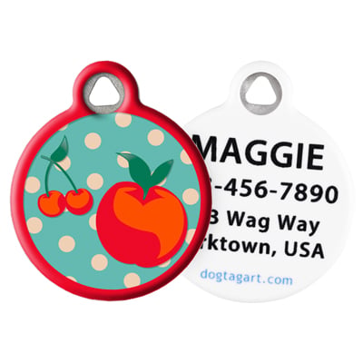 Front and Back of Dog Tag Art Pet ID Tag
