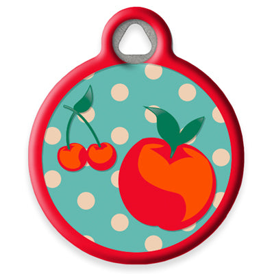 Pet ID Tag from LupinePet by Dog Tag Art - Orchard Design
