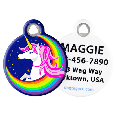 Front and Back of Dog Tag Art Pet ID Tag