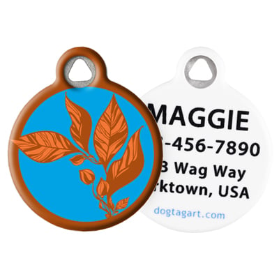 Front and Back of Dog Tag Art Pet ID Tag
