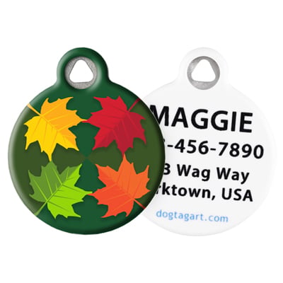 Front and Back of Dog Tag Art Pet ID Tag