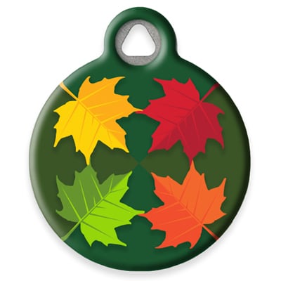 Pet ID Tag from LupinePet by Dog Tag Art - Foliage Design