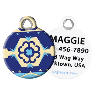 Front and Back of Dog Tag Art Pet ID Tag