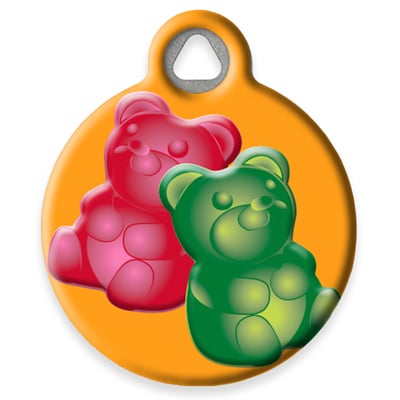 Pet ID Tag from LupinePet by Dog Tag Art - Jelly Bears Design