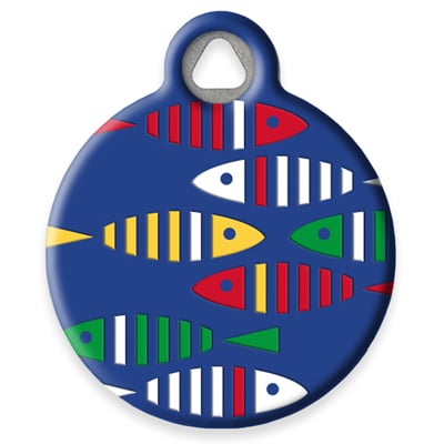 Pet ID Tag from LupinePet by Dog Tag Art - Guppies Design