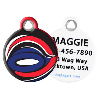 Front and Back of Dog Tag Art Pet ID Tag