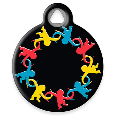 Pet ID Tag from LupinePet by Dog Tag Art - Monkey Business Design
