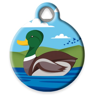 Pet ID Tag from LupinePet by Dog Tag Art - Sitting Duck Design