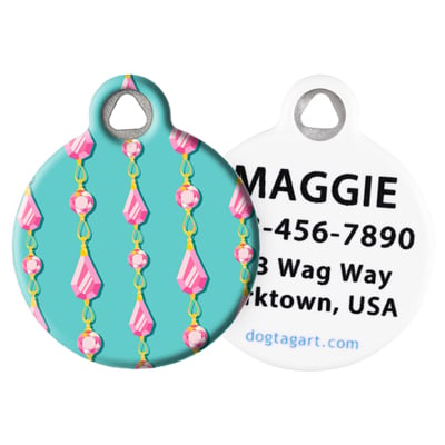 Front and Back of Dog Tag Art Pet ID Tag