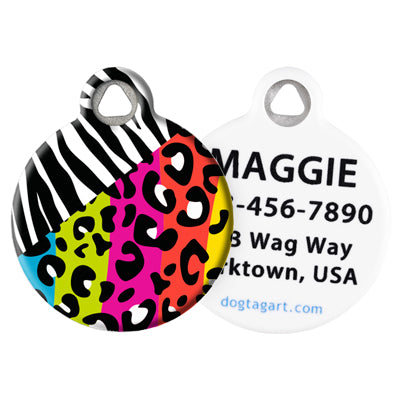 Front and Back of Dog Tag Art Pet ID Tag