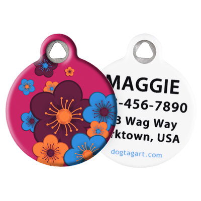 Front and Back of Dog Tag Art Pet ID Tag