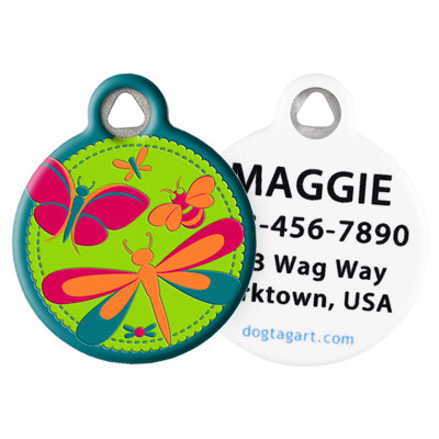 Front and Back of Dog Tag Art Pet ID Tag