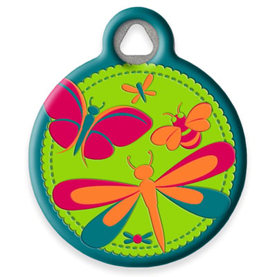 Pet ID Tag from LupinePet by Dog Tag Art - Meadow Design