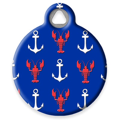 Pet ID Tag from LupinePet by Dog Tag Art - Lobstahs Design