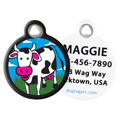 Front and Back of Dog Tag Art Pet ID Tag