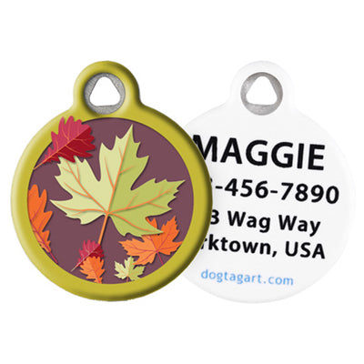 Front and Back of Dog Tag Art Pet ID Tag