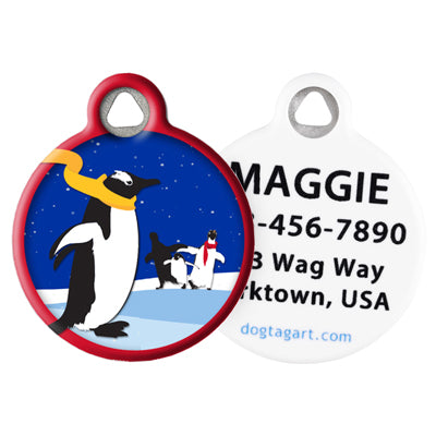 Front and Back of Dog Tag Art Pet ID Tag