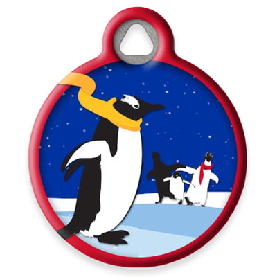Pet ID Tag from LupinePet by Dog Tag Art - Snow Dance Design