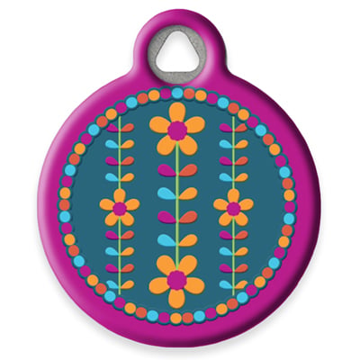 Pet ID Tag from LupinePet by Dog Tag Art - Marigold Design