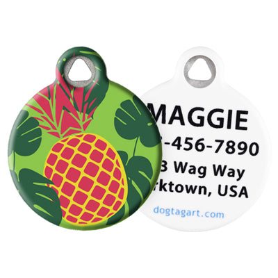 Front and Back of Dog Tag Art Pet ID Tag