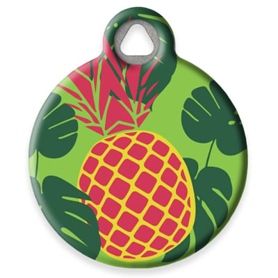 Pet ID Tag from LupinePet by Dog Tag Art - Pina Colada Design
