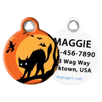 Front and Back of Dog Tag Art Pet ID Tag