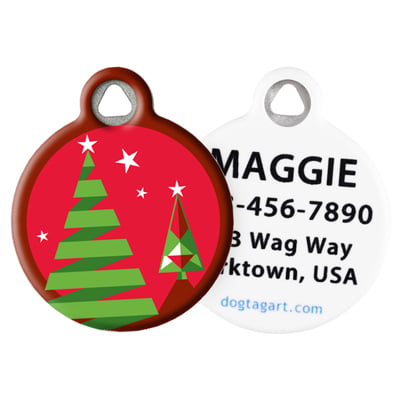 Front and Back of Dog Tag Art Pet ID Tag