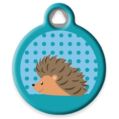 Pet ID Tag from LupinePet by Dog Tag Art - Hedgehogs Design
